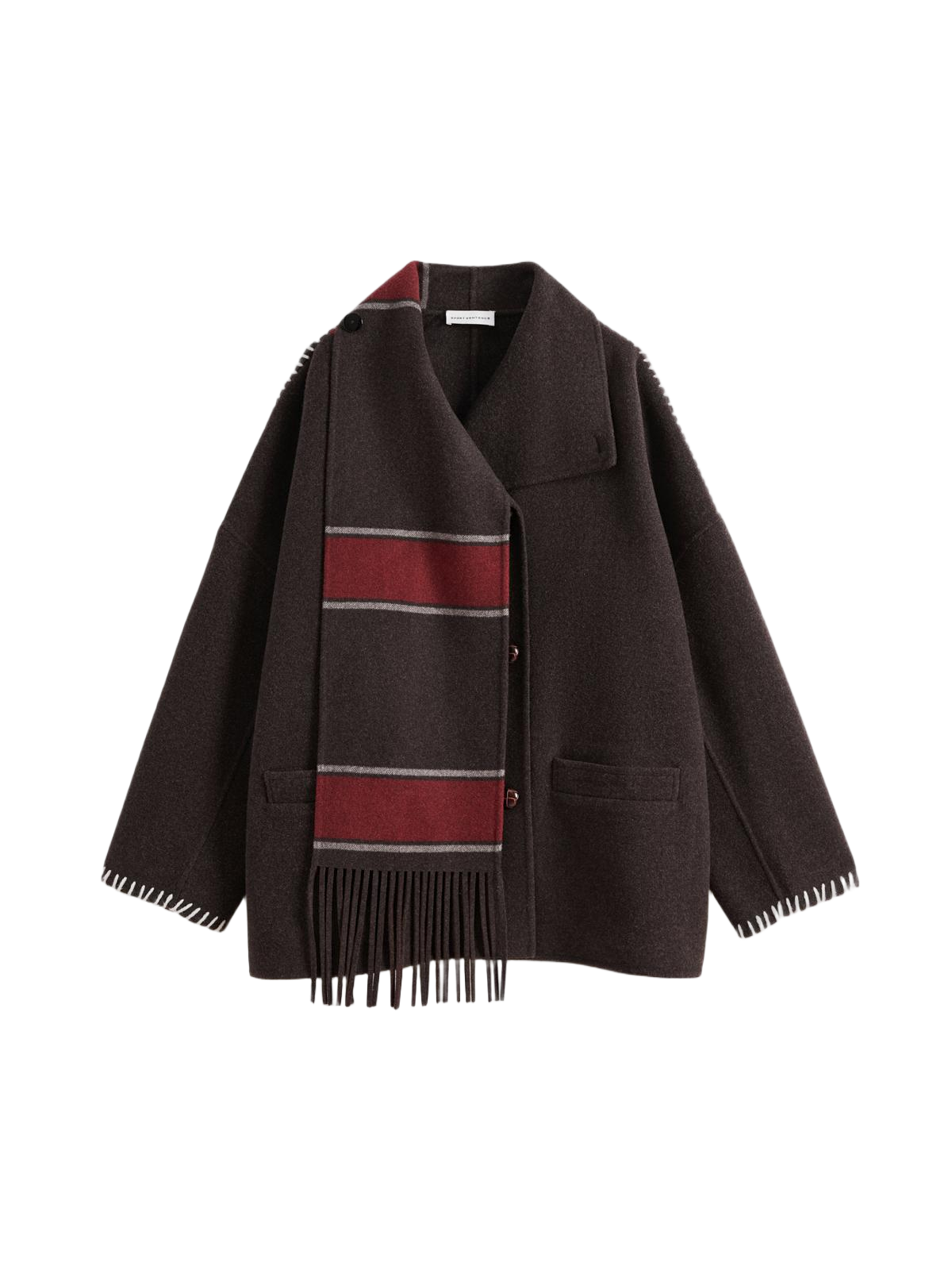 Scarf Double-Face Coat