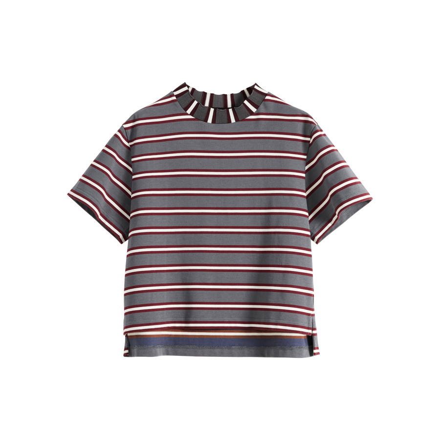 Contrast Stripe Boxy Tee