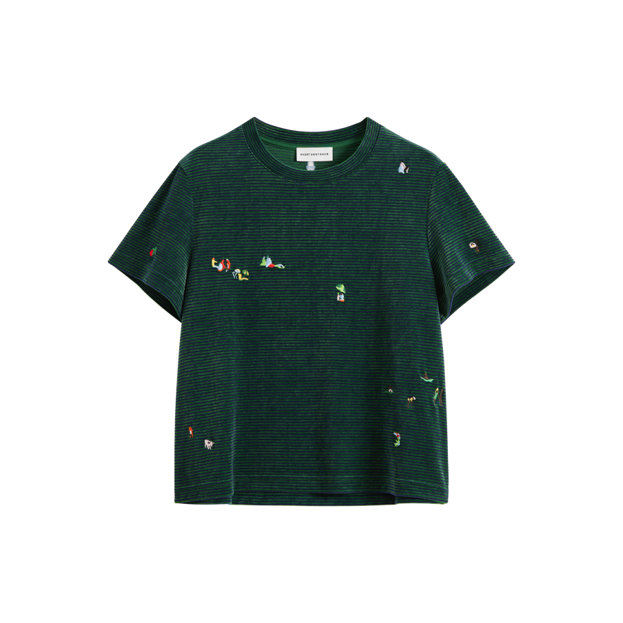 Sally Embroidered Fitted T-Shirt