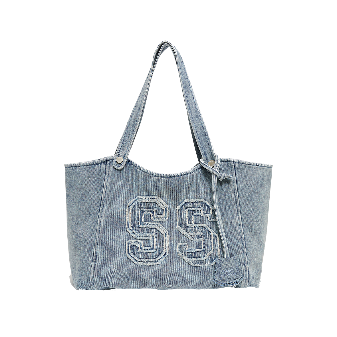 SS‑Logo Denim Bag