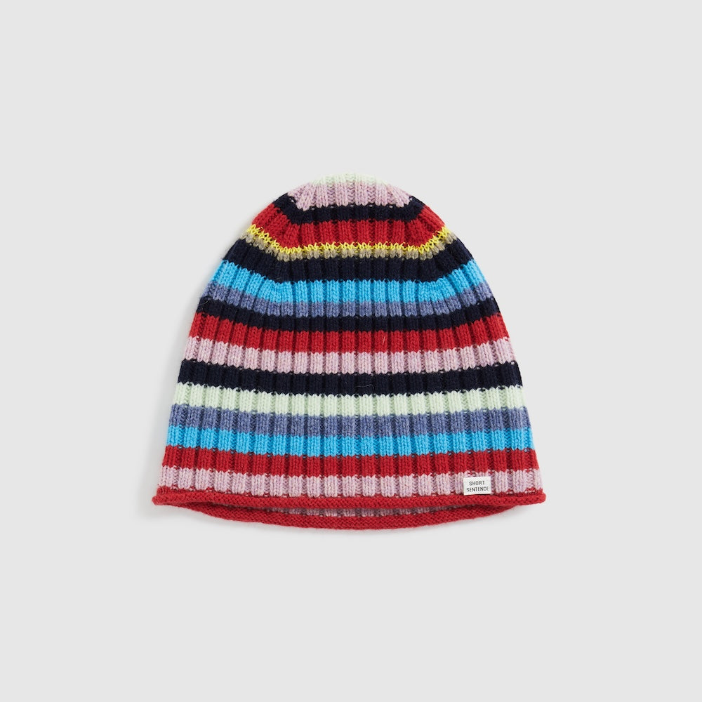 Colorful Striped Knit Hat