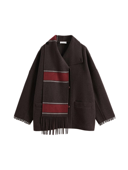 Scarf Double-Face Coat