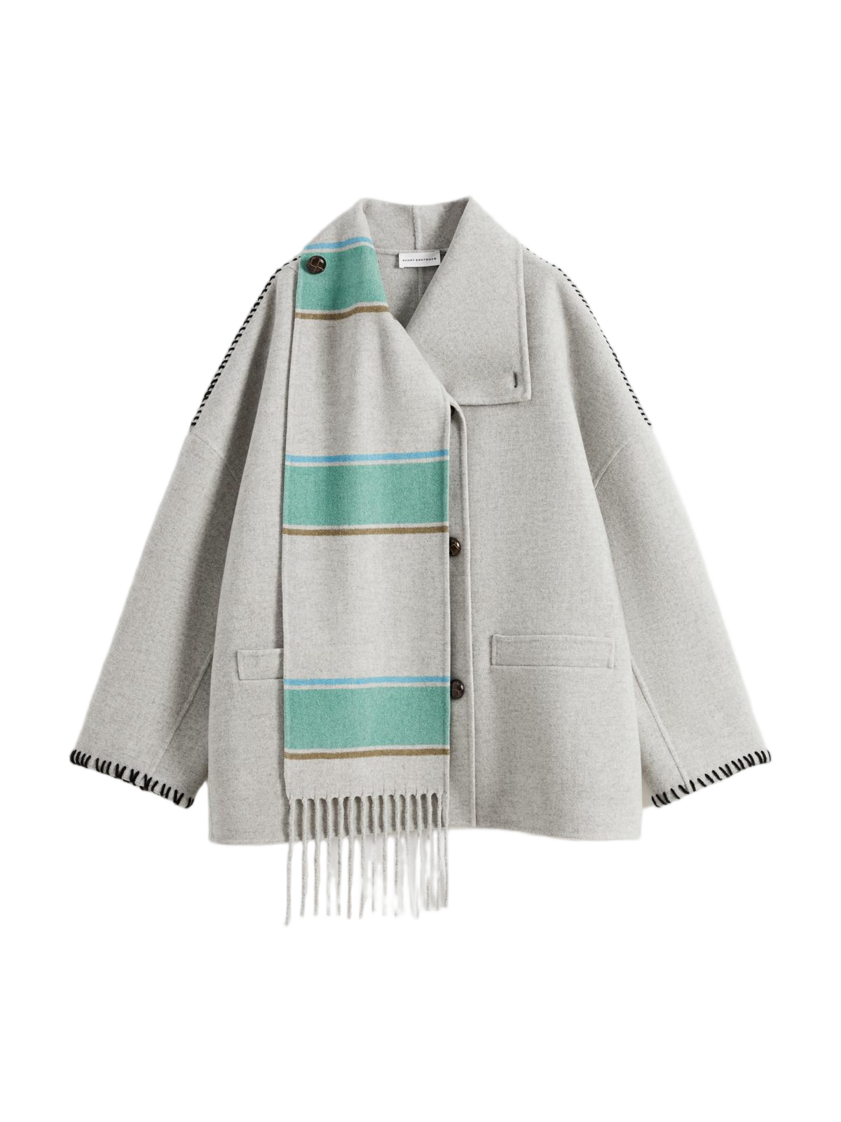 Scarf Double-Face Coat