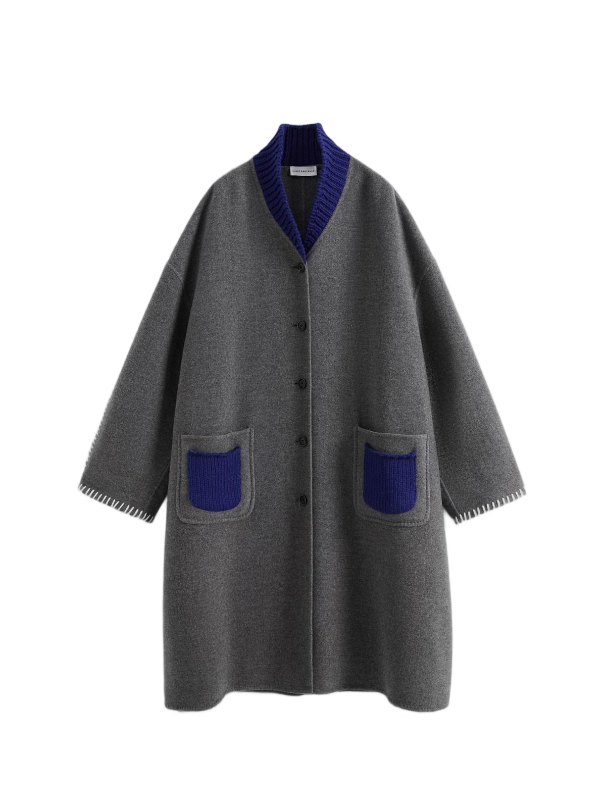Knitted Lapel Double-Face Coat
