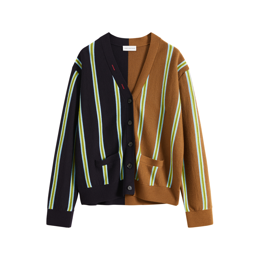 Colorblock Stripe Cardigan