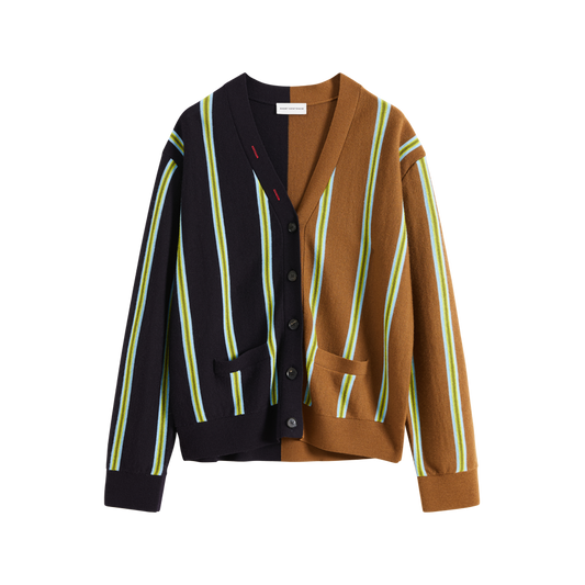 Colorblock Stripe Cardigan