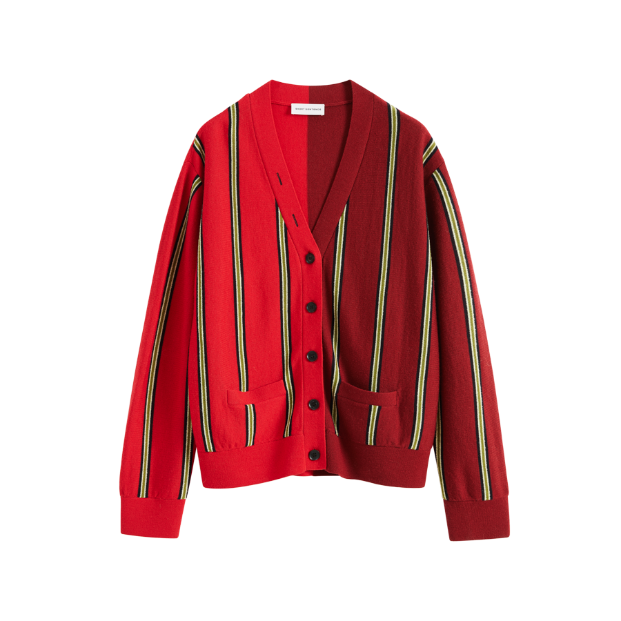 Colorblock Stripe Cardigan