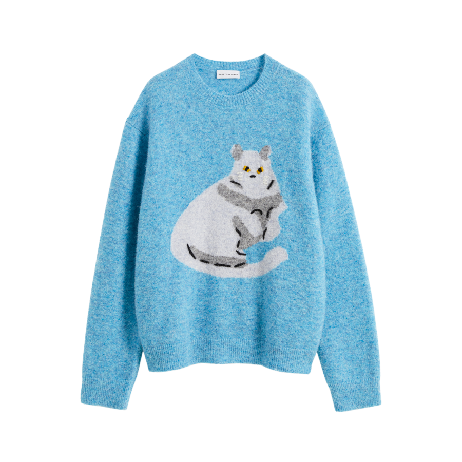 Cat Jacquard Knit