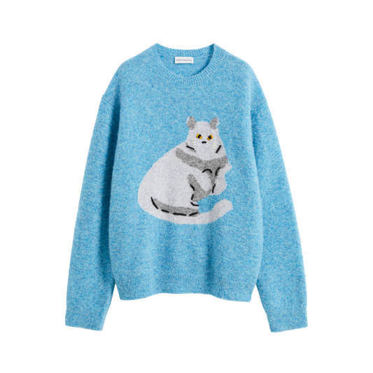 Cat Jacquard Knit