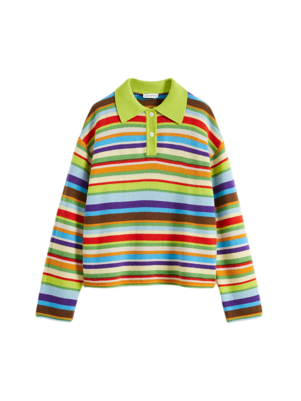 Rainbow Stripe Polo Sweater