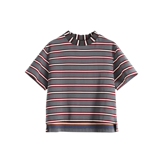 Contrast Stripe Boxy Tee