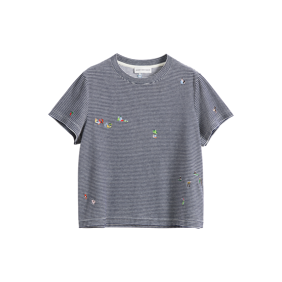 Sally Embroidered Fitted T-Shirt