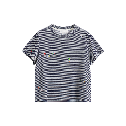 Sally Embroidered Fitted T-Shirt
