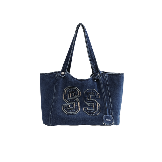 SS‑Logo Denim Bag