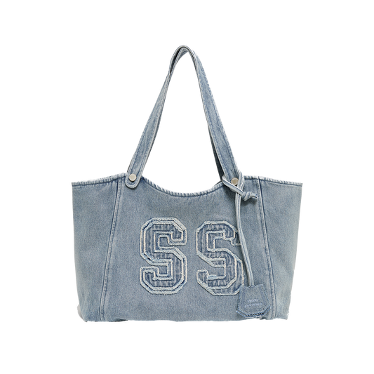 SS‑Logo Denim Bag