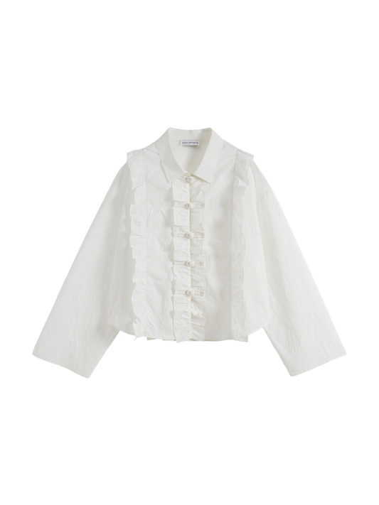 Wrinkled Button-Up Shirt