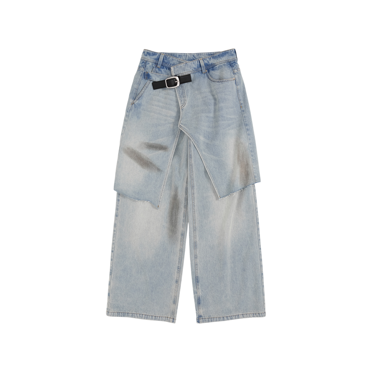 Buckled Denim Culottes