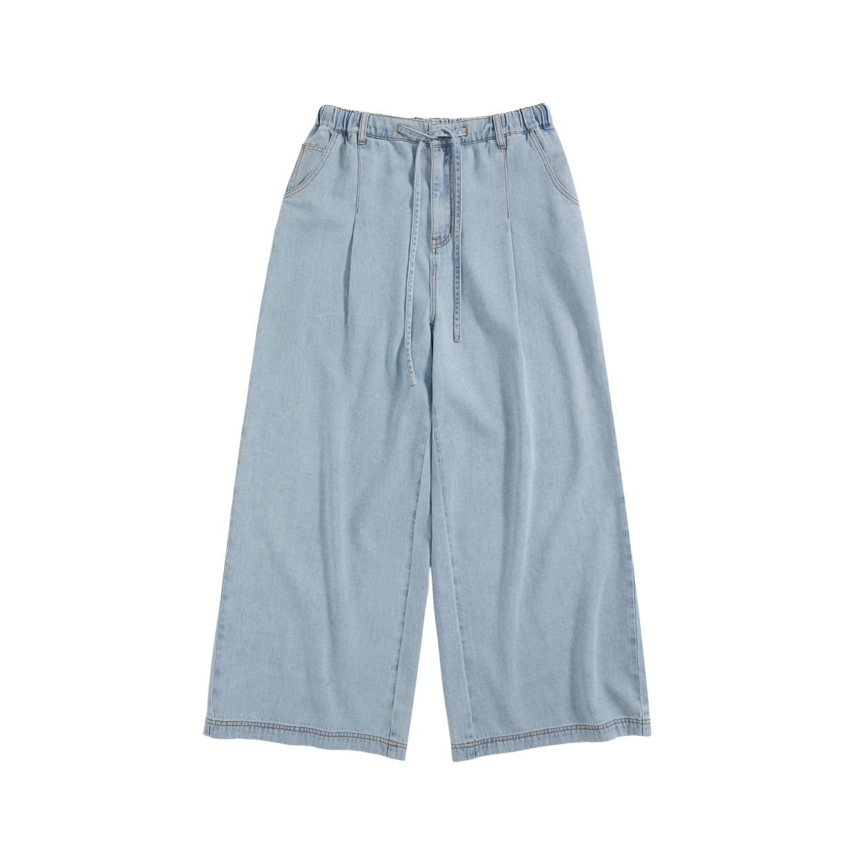 Drawstring Tencel Denim Jeans