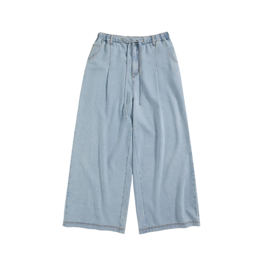 Drawstring Tencel Denim Jeans