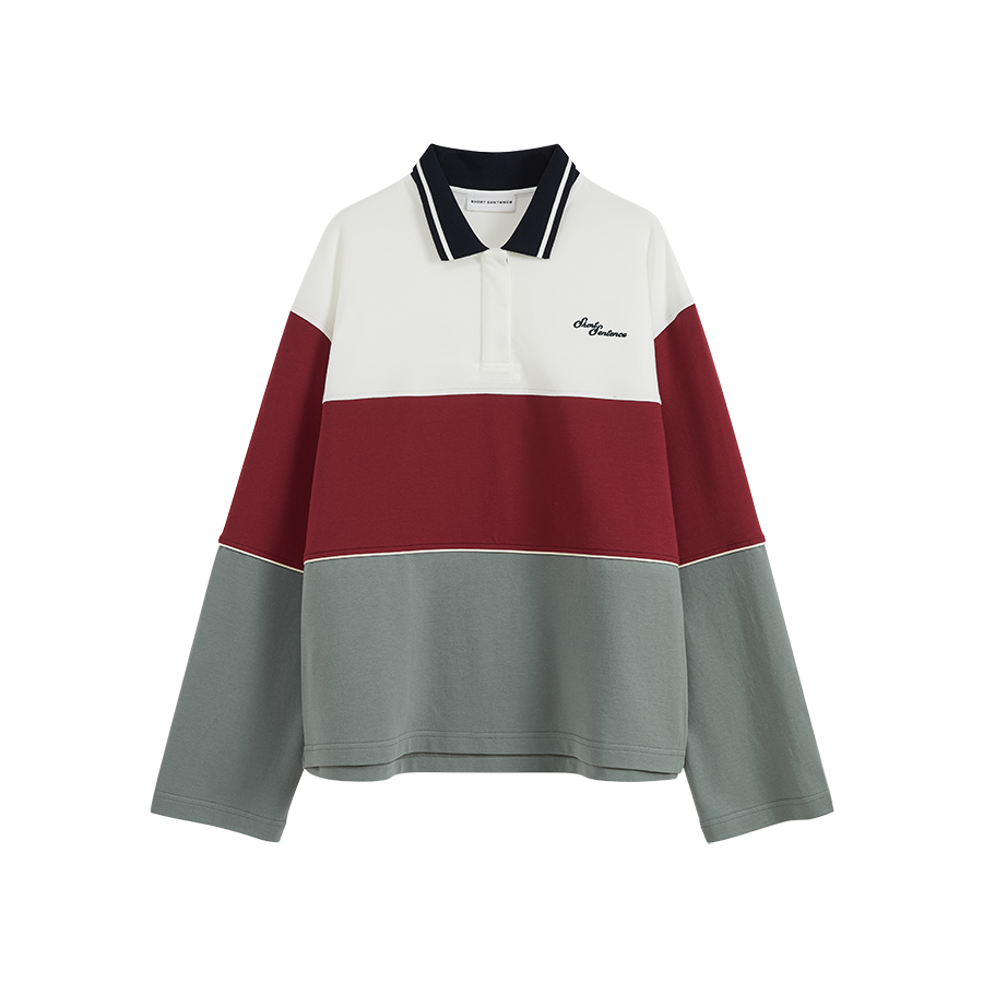 Contrast Color Polo Shirt