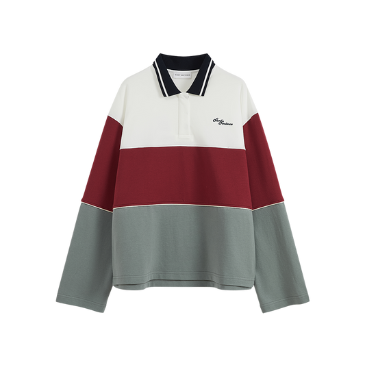 Contrast Color Polo Shirt