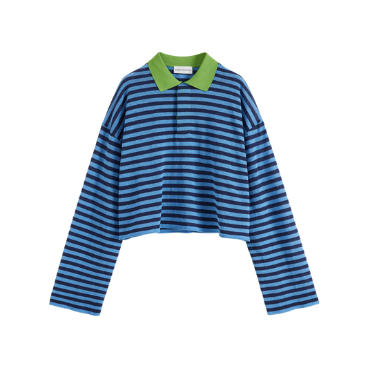 Striped Polo Knit Shirt
