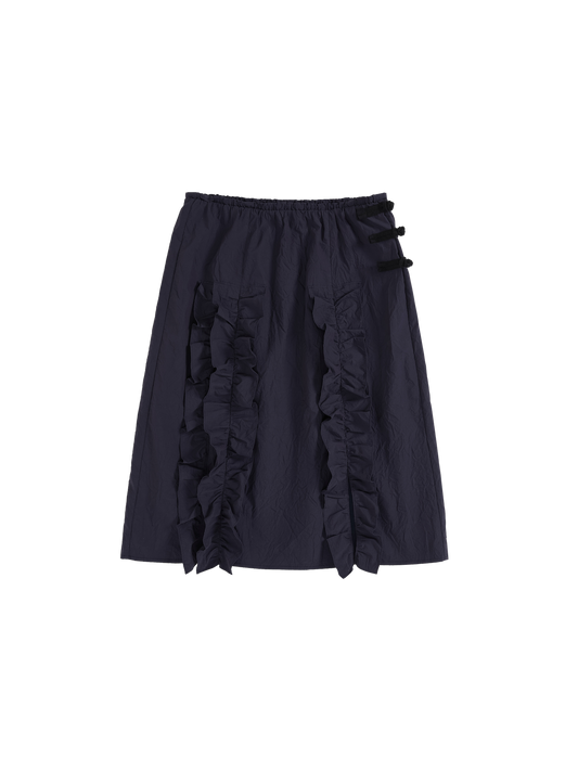 Wrinkled Ruffle Skirt