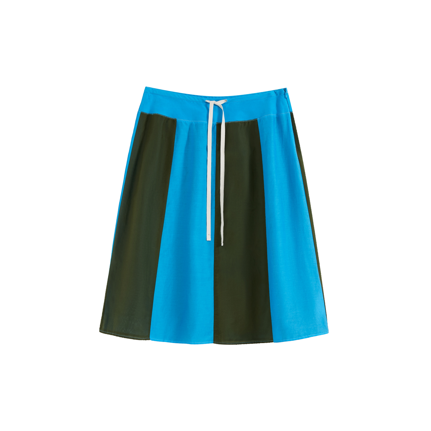 Paneled Striped Skirt