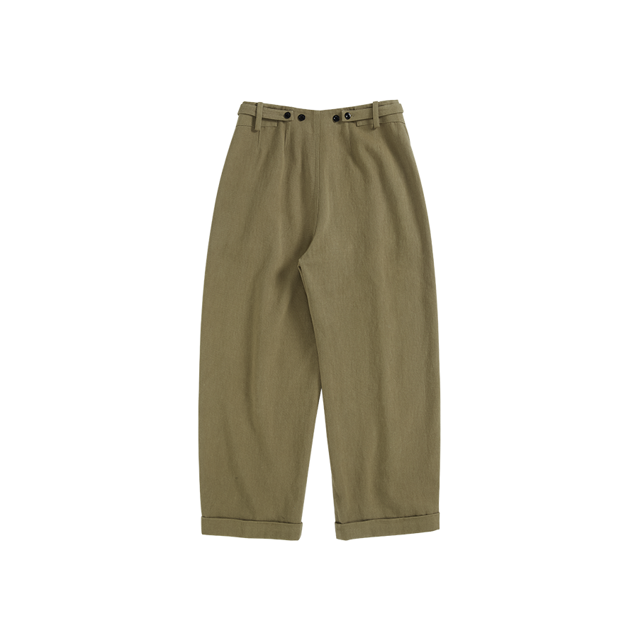 Cuffed Pleat Trousers