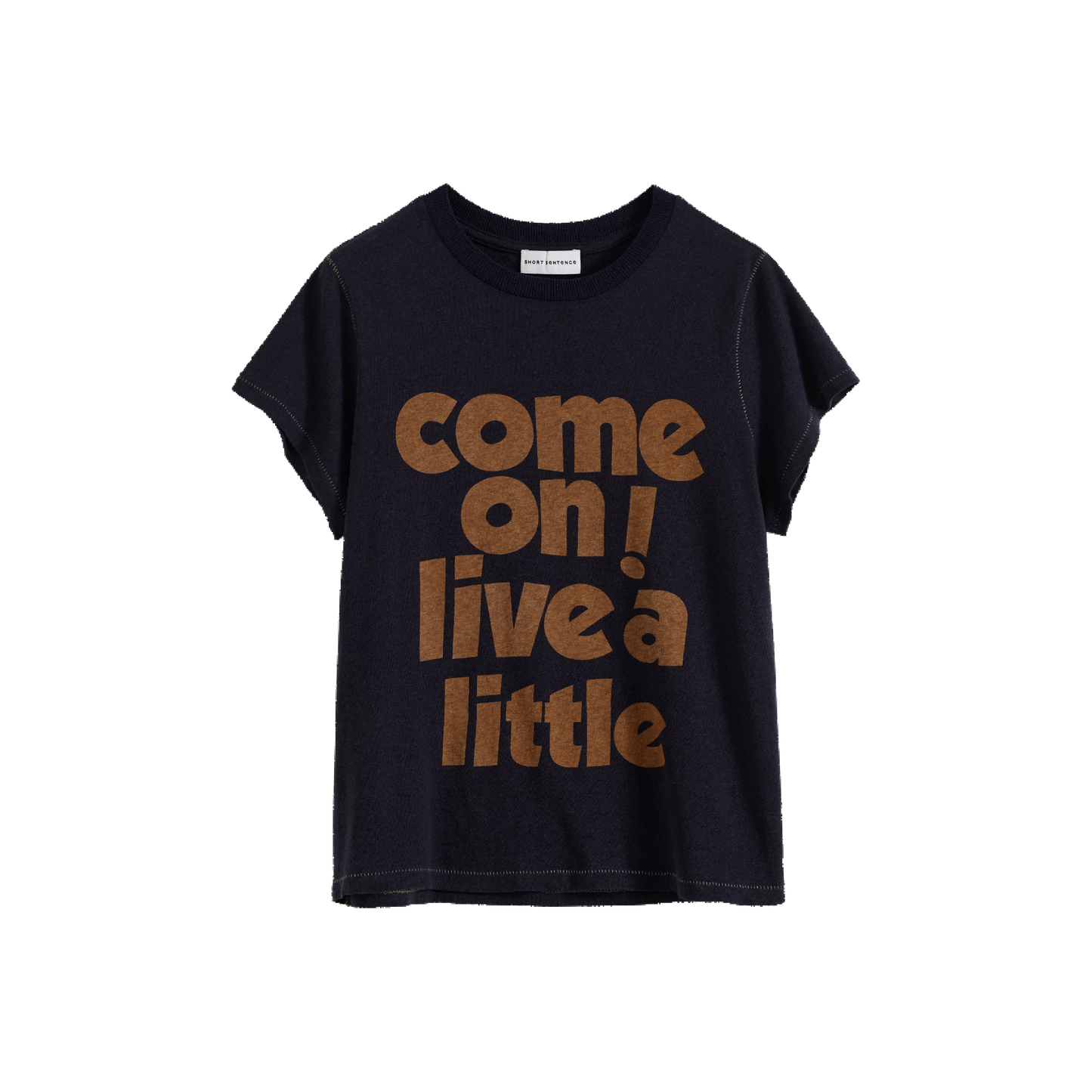 Slogan Print Slim Fit T‑shirt