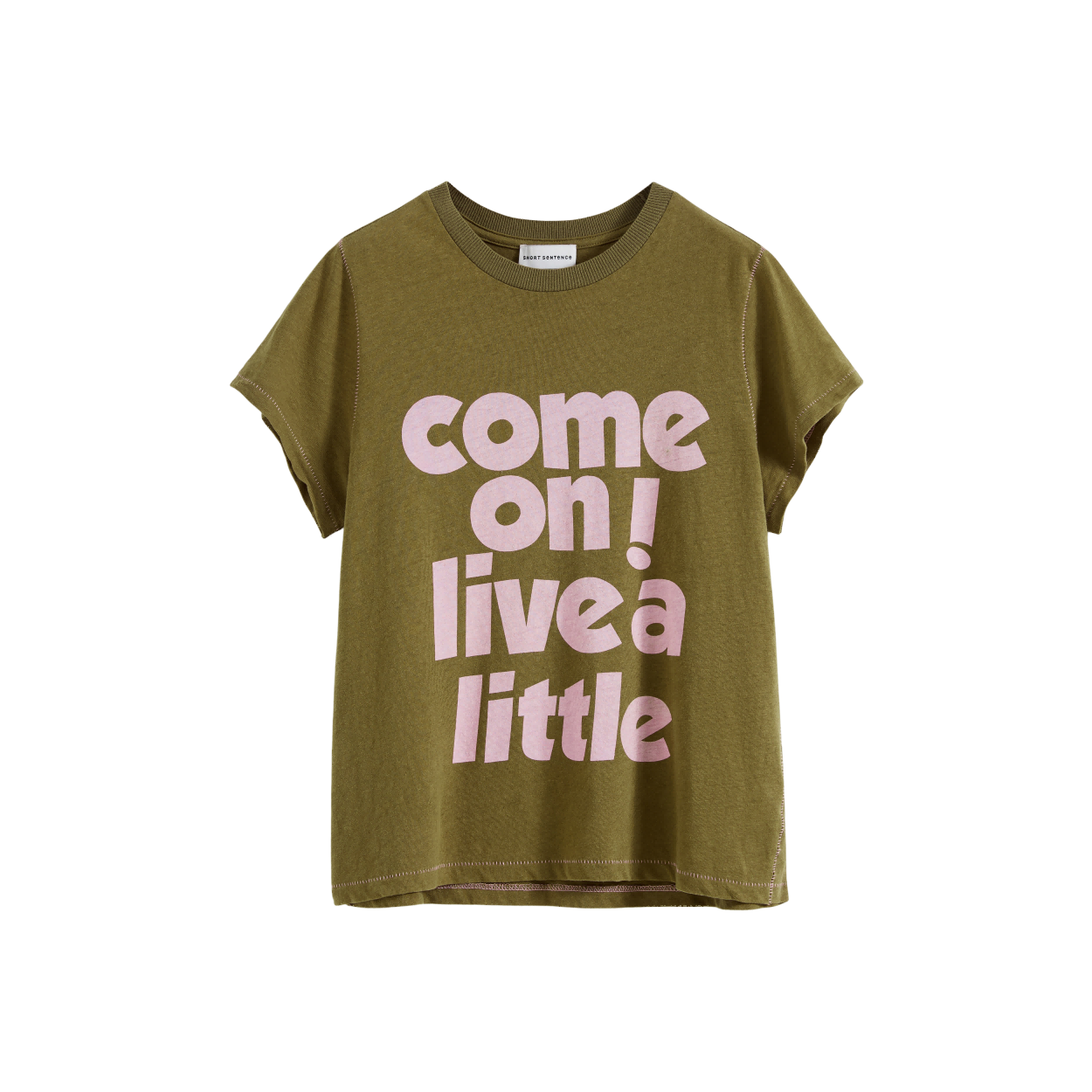 Slogan Print Slim Fit T‑shirt