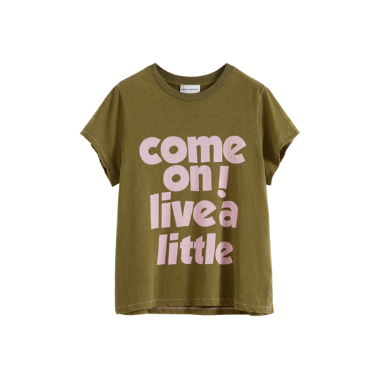 Slogan Print Slim Fit T‑shirt