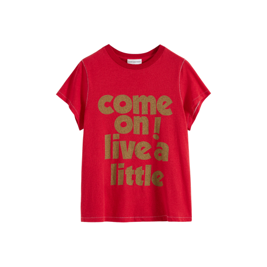 Slogan Print Slim Fit T‑shirt