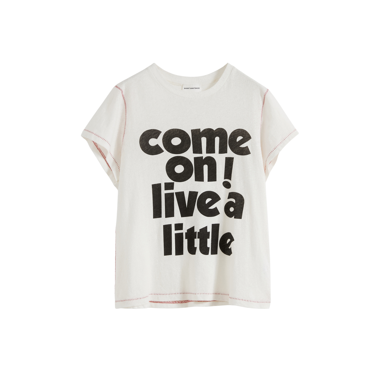 Slogan Print Slim Fit T‑shirt