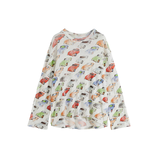 Oversized Car‑Print T‑shirt