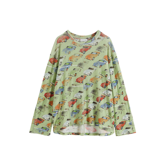 Oversized Car‑Print T‑shirt