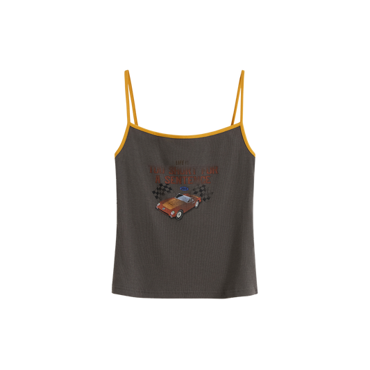 Printed Slim‑fit Tank Top